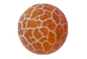 Agate Craquelée Rouge - Traitée